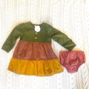 NWT Mud Pie 12-18 months corduroy dress & bloomers